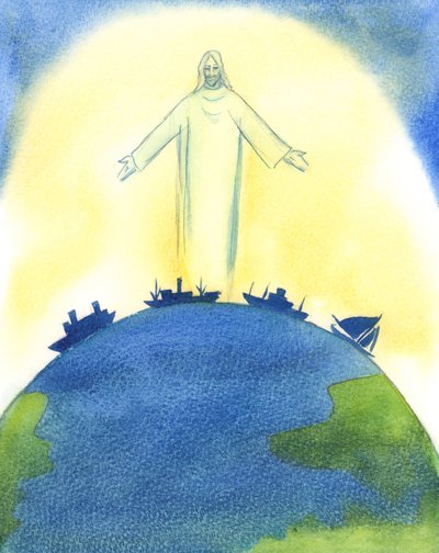 Christ our God was truly at work in the Creation of the Universe, with the Father and the Holy Spirit by Elizabeth Wang