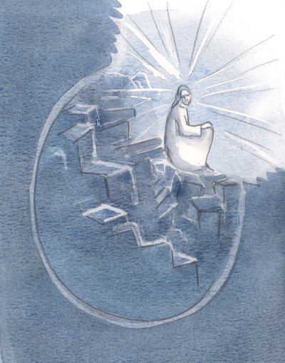 Christ was curled up, as it were, in a corner of this person