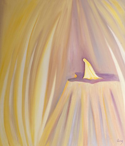 Even the Virgin Mary, whose holiness is honoured by the Angels, bows low before the Father in reverent worship by Elizabeth Wang