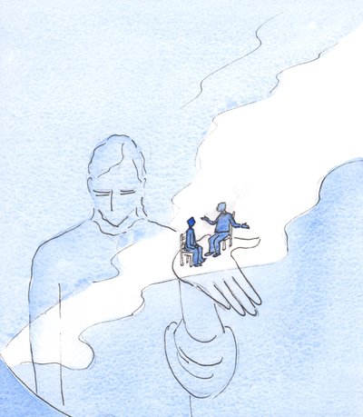God holds in existence all things, and all people, including those who question His existence by Elizabeth Wang