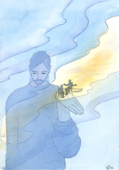 God holds in existence all things, and all people, including those who question His existence by Elizabeth Wang