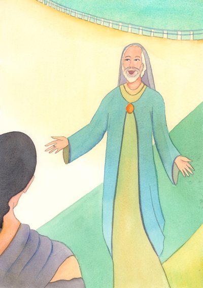 God the Father looks on with infinite kindness whenever a person who has failed in virtue has then repented by Elizabeth Wang