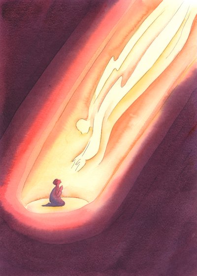 If we pray with faith, with the honesty and trust of a child, God always reaches down to us, even if we do not feel His presence by Elizabeth Wang