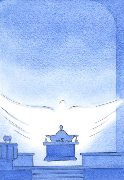 It is the Holy Spirit Who is at work in every prayer we offer, and at work to effect the change which takes place at the Consecration, when the bread and wine became the Sacred Body and Blood of Christ by Elizabeth Wang