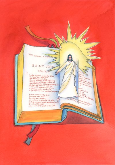 Jesus Christ is revealed to us through His holy Word, whenever we read the Scriptures or hear them proclaimed at Mass. Through Him we come to know the Father by Elizabeth Wang