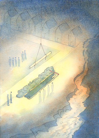 Just as it is pointless installing sewage pipes if an open sewer is allowed to remain nearby, 2003 by Elizabeth Wang