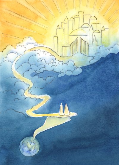 The purity of Heaven is far away from any worldly, sinful way of life by Elizabeth Wang