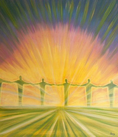 We Have Only to Stand Here at Mass, to Ask, to Receive and to Accept All the Blessings Christ Offers - United with Him by Elizabeth Wang