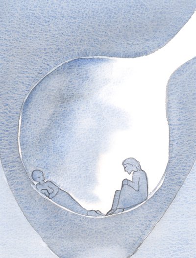 We need not struggle to rise above our pain. Christ is here, in the darkness, deep down in our sorrows by Elizabeth Wang