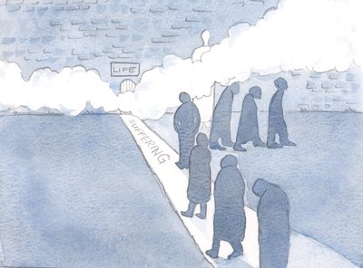 We only find the small door to life when we follow the way of suffering. by Elizabeth Wang