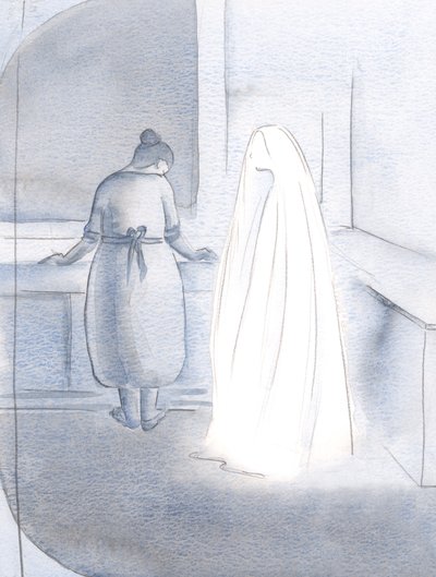 When I needed to do my duties and wash the dishes, she stayed with me at my side by Elizabeth Wang