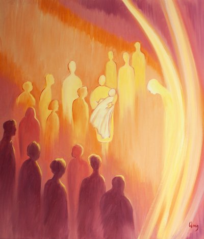 When a child is given Divine Life at baptism its Guardian Angel is filled with joy by Elizabeth Wang