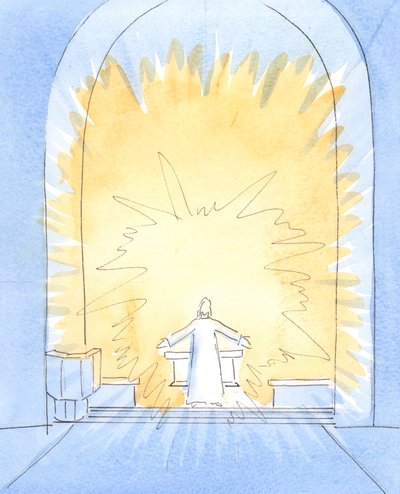 When the bread has been consecrated at Mass, Christ is substantially Present on our altar, in all His glory by Elizabeth Wang