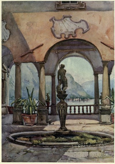 The Loggia, Villa Pliniana, Lago di Como, Illustration from 