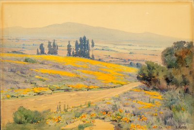 California Spring Landscape by Elmer Wachtel