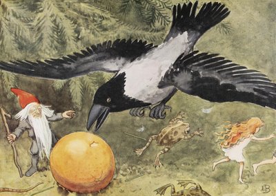 The Sun Egg (1932) - The Crow by Elsa Beskow