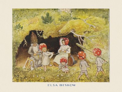 The Tomte Children Family by Elsa Beskow