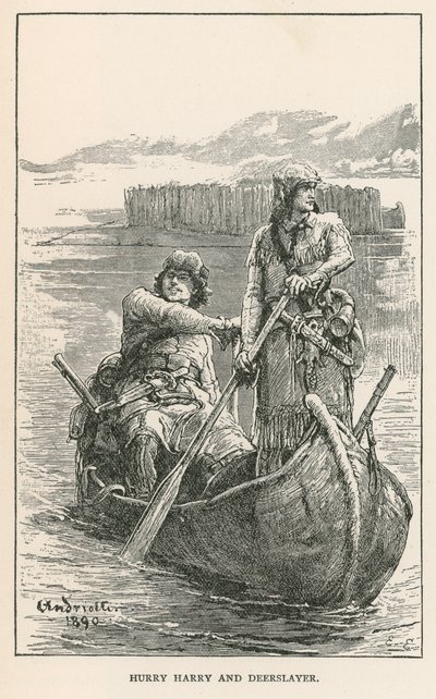 Hurry Harry and Deerslayer by Elviro Michael Andriolli