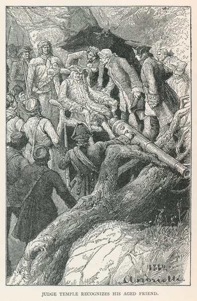 Judge Temple Recognizes His Aged Friend by Elviro Michael Andriolli