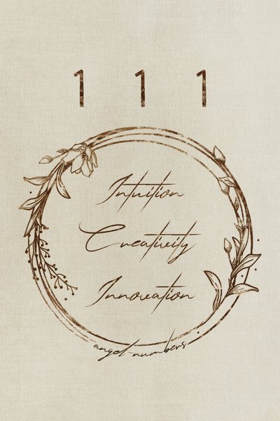 111 Angel Numbers Wreath by Ema Paraschiv