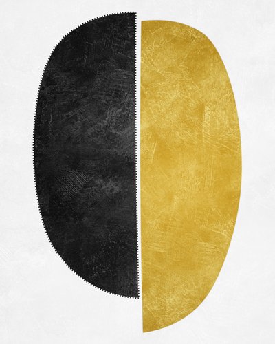 Abstract Saw Edge Oval by Ema Paraschiv