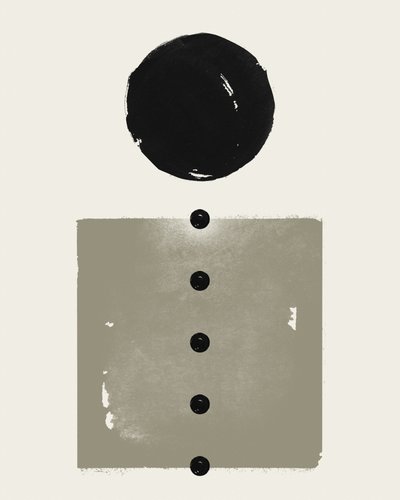 Black Circle Balance Dots by Ema Paraschiv