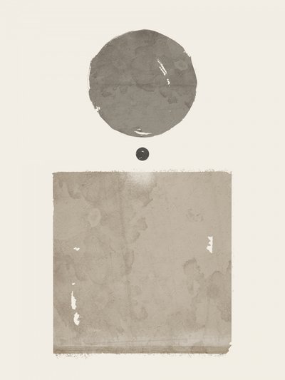 Circle Square Dot Abstract by Ema Paraschiv