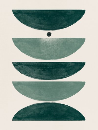 Green Geometric Balance by Ema Paraschiv