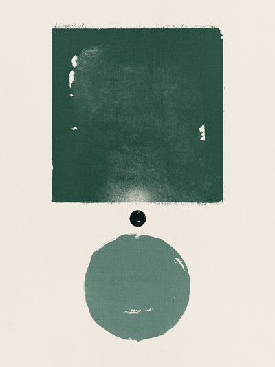 Green Geometric Balance by Ema Paraschiv