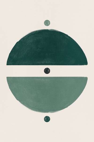 Green Geometric Balance by Ema Paraschiv