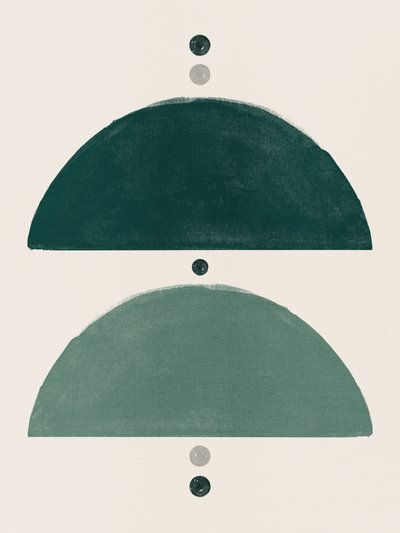 Green Geometric Balance by Ema Paraschiv