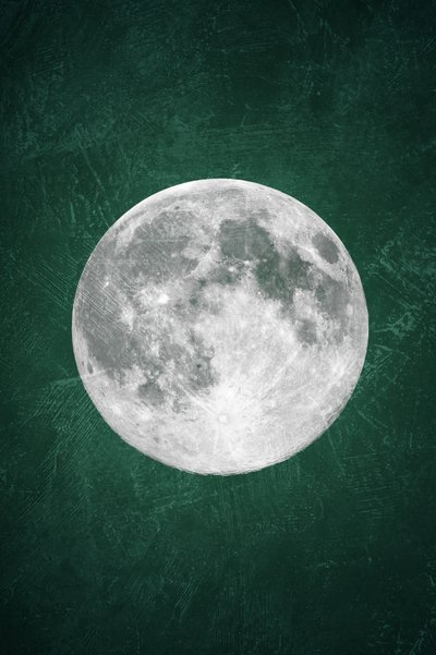 Mystic Green Moon by Ema Paraschiv