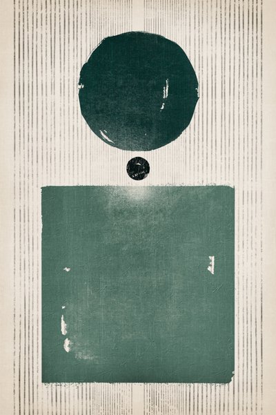 Textured Green Geometry by Ema Paraschiv