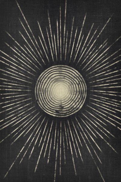 Vintage Sunburst Rays by Ema Paraschiv