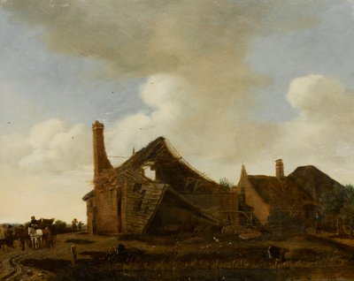 Landscape with a Dilapidated Cottage by Emanuel Murant
