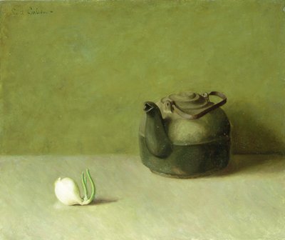 Still Life with Teapot and Onion by Emil Carlsen