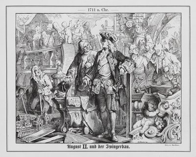 Augustus II, Elector of Saxony and King of Poland, and the Building of the Zwinger Palace by Emil Eugen Sachsse