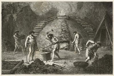 The Primitive Furnace for Iron Extraction by Emile Antoine Bayard