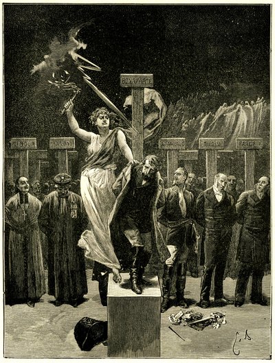 Victor Hugo, Les Chatiments, illustration by Emile Bayard. 