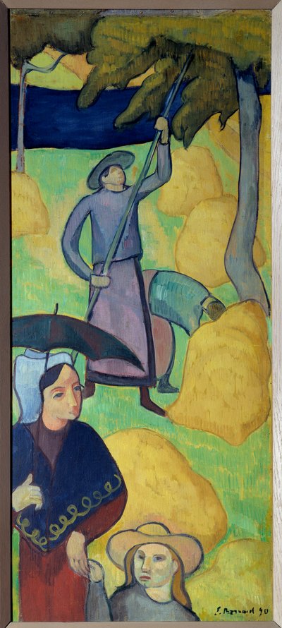 Picking Apples from an Orchard by Emile Bernard