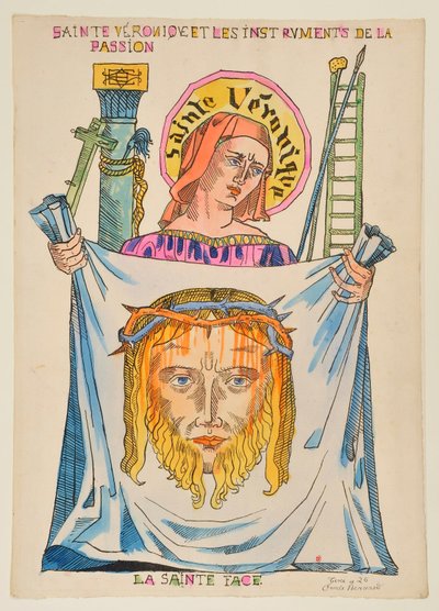 Saint Veronica and the Instruments of the Passion: The Holy Face by Emile Bernard
