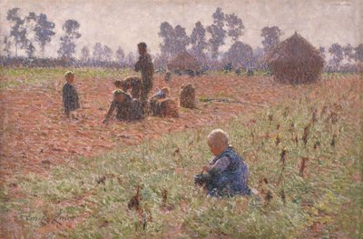 Gathering Corn by Emile Claus