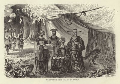 Emperor of Cochin China and His Ministers by Emile Theodore Therond