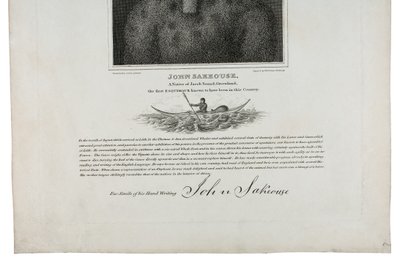 John Sakeouse, a native of Jacob Sound, Greenland, the first Esquimaux known to have been in this country by Emilia Anderson