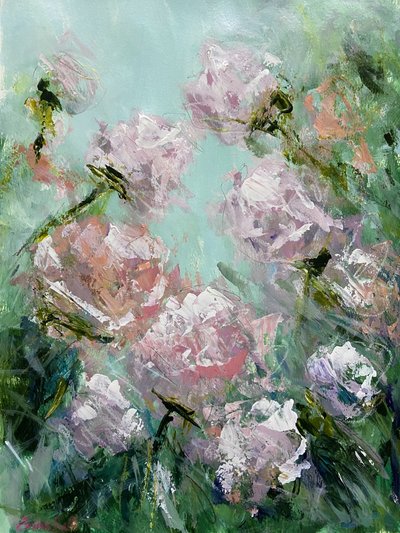 Dreamy Pink Roses by Emma Bell