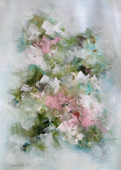 Soft Pink Garden by Emma Bell