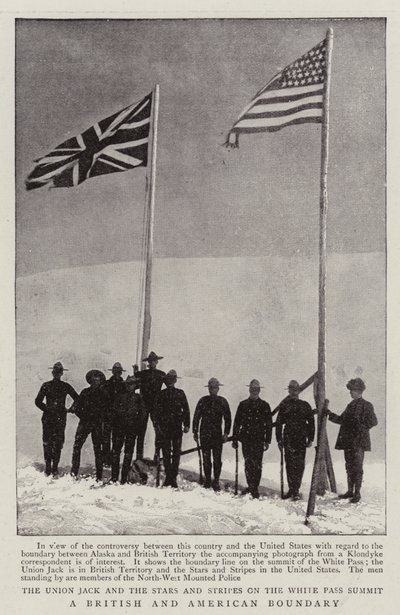 A British and American Boundary by English Photographer