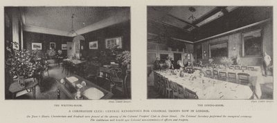 A Coronation Club, Central Rendezvous for Colonial Troops now in London by English Photographer