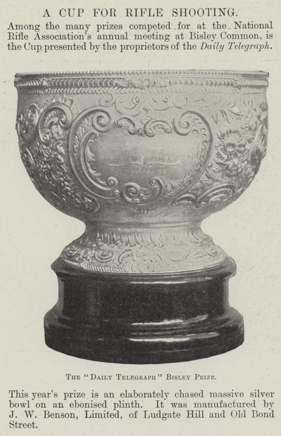 A Cup for Rifle Shooting by English Photographer