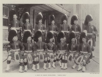 A Group of Gordon Highlanders, Dargai Boys by English Photographer